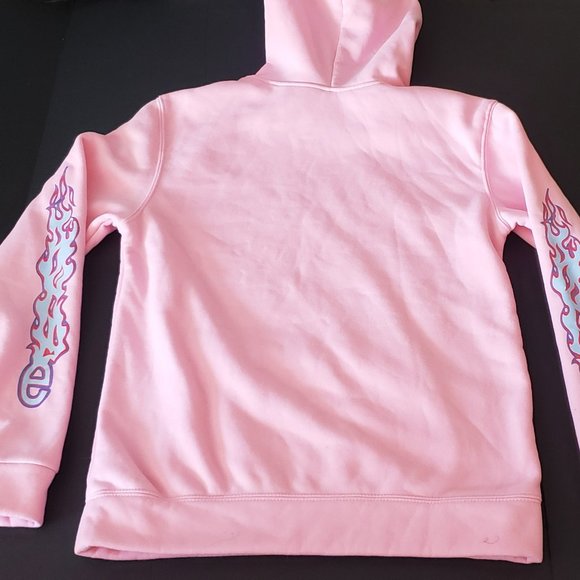 Vintage Supreme Thrasher Flame Hoodie Pink Size Large - Picture 4 of 4